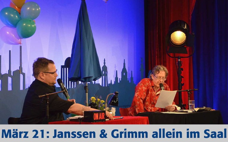 Uwe Janssen und Imre Grimmlive im spezial Club - als Strteam aus dem Apollo Kino Hannover im März 2021