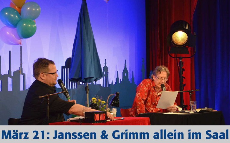 Uwe Janssen und Imre Grimmlive im spezial Club - als Strteam aus dem Apollo Kino Hannover im März 2021