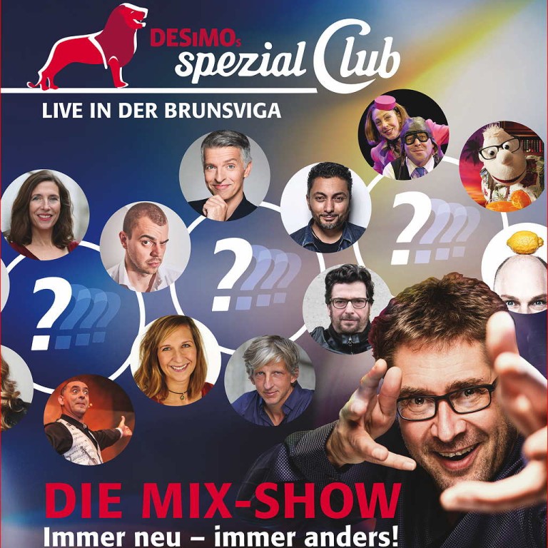 Comedy live in Braunschweig: Di, 25.10.22 spezial Club Mix in der Brunsviga