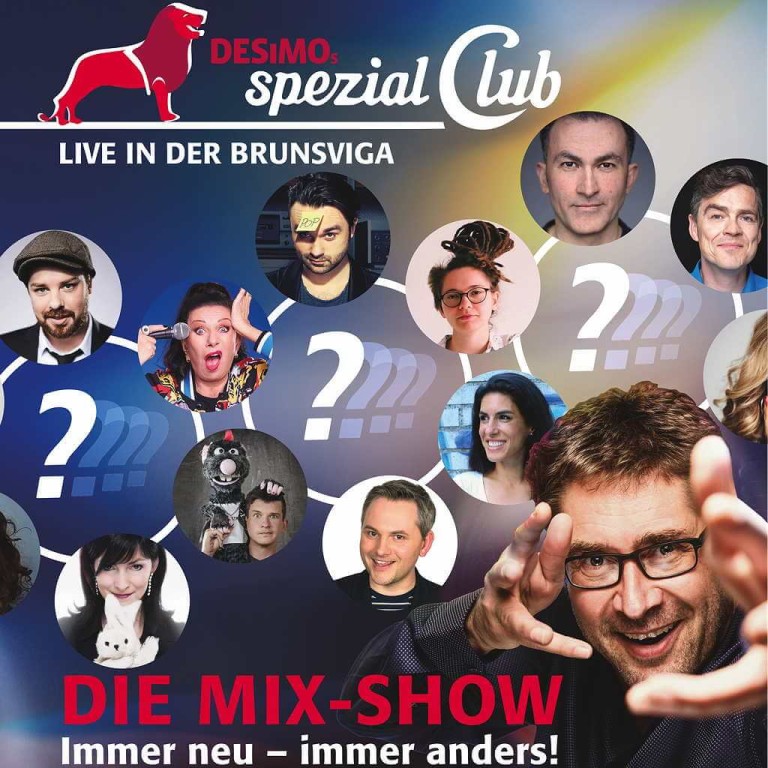 Comedy live in Braunschweig: Mi, 13.12.23 spezial Club Mix in der Brunsviga