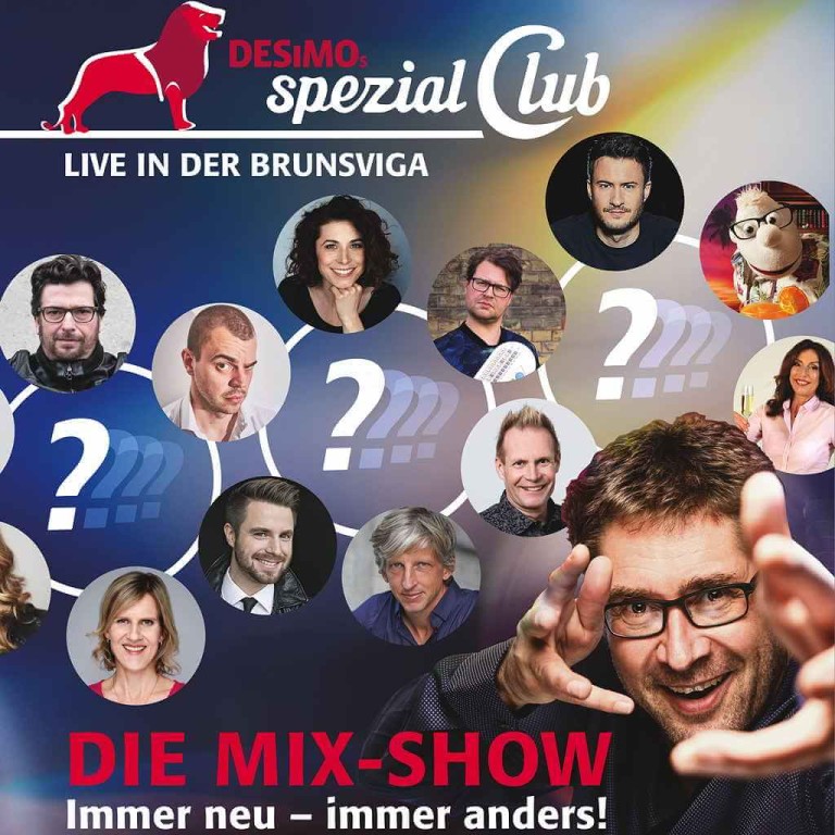 Comedy live in Braunschweig: Di, 31.1.23 spezial Club Mix in der Brunsviga